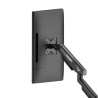 ULTRADESK SWORD Single Regulowany uchwyt na monitor, czarny, 12KG, 17"-40"