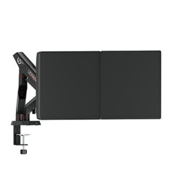 ULTRADESK SWORD Double Regulowany uchwyt na 2 monitory, czarny, 2x12KG, 17"-40"