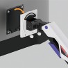 Powerton ERGO STRYNX Regulowany uchwyt na monitor, biały/czarny, 2-30KG, zacisk, 24"- 57", 75x75/100x100/100x200/200x100/200x200