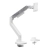 Powerton ERGO MONOA Regulowany uchwyt na monitor, biały, 2-20KG, zacisk, 17"- 49", 75x75/100x100