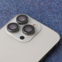 Pojedyncze szkło na aparat do iPhone 15 Pro / 15 Pro Max czarna ramka