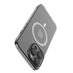 Comma nakładka Hard Jacket Mag do iPhone 15 Pro Max przeźroczysta antybakteryjna