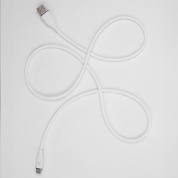Forever kabel USB - USB-C 1,0 m 6A biały