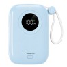 Powerton ENERGY PASTEL EDITION Powerbank 10000mAh, 2x USB-C, 22.5W, zintegrowane kable, niebieska
