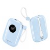Powerton ENERGY PASTEL EDITION Powerbank 10000mAh, 2x USB-C, 22.5W, zintegrowane kable, niebieska