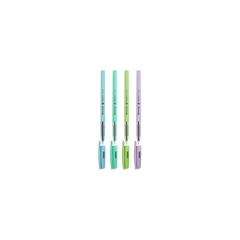 Berlingo, długopis automatyczny kulkowe, niebieskie, 12szt, 0.7mm, MatePen Pastel