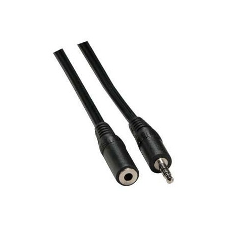 Przedłużacz do kabli audio Jack (3,5mm) M - Jack (3,5mm) F, 2m, czarna