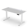 ULTRADESK Biurko dla gracza VORTEX, 140,5x70cm, 72-122cm, biały
