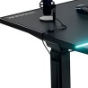 ULTRADESK Biurko dla gracza VORTEX, 140,5x70cm, 72-122cm, biały