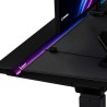 ULTRADESK Biurko dla gracza VORTEX, 140,5x70cm, 72-122cm, biały