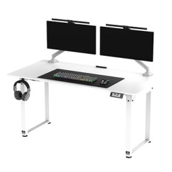 ULTRADESK UPLIFT Biurko 160x75 cm, 72-118 cm, biało-biały