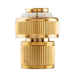 NEO TOOLS szybkozłączka do węża ogrodowego materiał mosiądz, 3/4", złota, 15-732