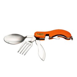 Neo Tools Narzędzie wielofunkcyjne - multitool, hliník, 100mm, 3w1, nóż, widelec, łyżka