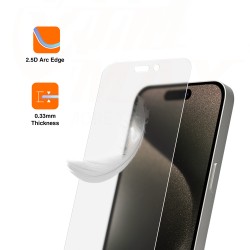 Vmax szkło hartowane 0.33mm clear glass do iPhone 15 Pro 6,1&quot matowe