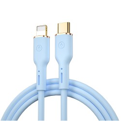 WIWU kabel YQ01 USB-C - Lightning 30W 1,2m niebieski