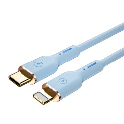 WIWU kabel YQ01 USB-C - Lightning 30W 1,2m niebieski