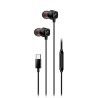 Genius HS-M368 słuchawki z mikrofonem, czarna, douszne, USB Type-C