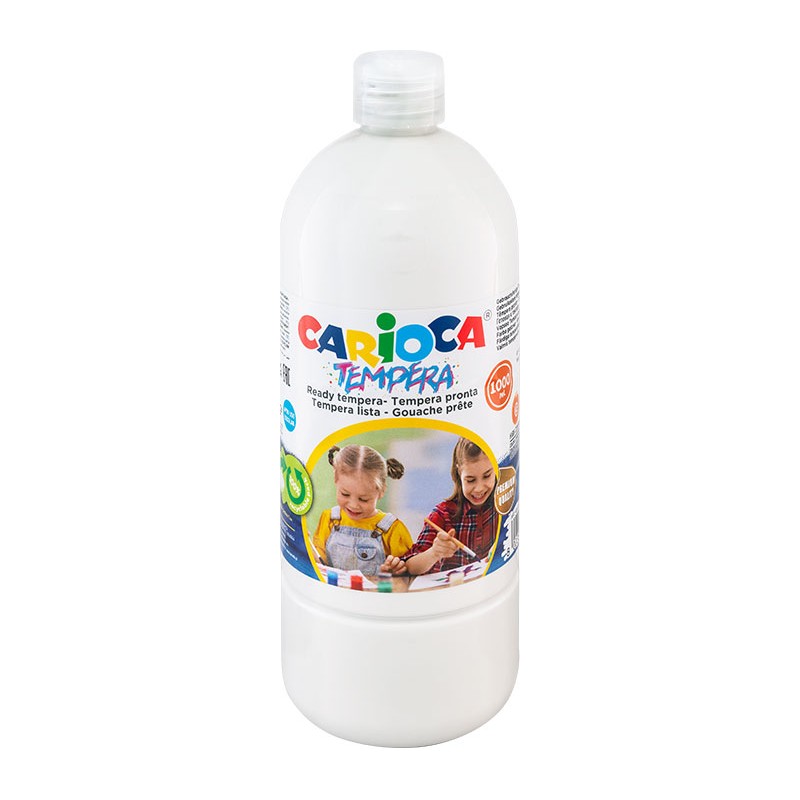 Farba Carioca tempera N 1000 ml (40430/01) biała Farba Carioca tempera N 1000 ml (40430/01) biała