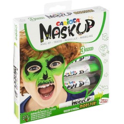 Kredki do twarzy CARIOCA MaskUP Monster 3 kol. (43051)