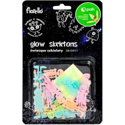 Ozdoby fluorescencyjne SZKIELETY miks 24szt. FIORELLO GR-GW11