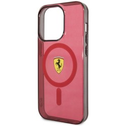 Ferrari nakładka do iPhone 14 Pro Max 6,7&quot FEHMP14XURKR czerwona hardcase Magsafe Translucent