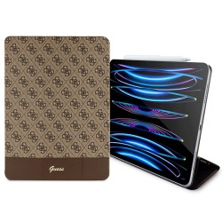 Guess etui do iPad Pro 12,9&quot GUFCP12PS4SGW brązowe Allover 4G Stripe