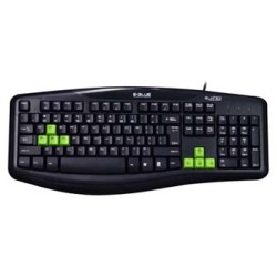 E-blue Elated klawiatura przewodowa (USB) US, czarna
