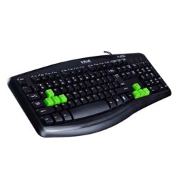 E-blue Elated klawiatura przewodowa (USB) US, czarna