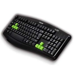 E-blue Elated klawiatura przewodowa (USB) US, czarna