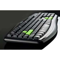 E-blue Elated klawiatura przewodowa (USB) US, czarna