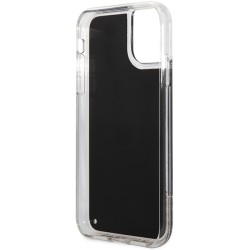 Karl Lagerfeld nakładka do iPhone 11 KLHCN61LGGKBK czarna hard case Liquid Glitter Iconic