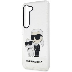 Karl Lagerfeld nakładka do Samsung Galaxy S23 Ultra KLHCS23LHNKCTGT transparentna HC IML Glitter NFT K&C