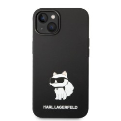 Karl Lagerfeld nakładka do iPhone 14 6,1&quot KLHCP14SSNCHBCK czarna HC Silicone NFT Choupette