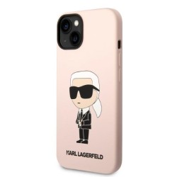 Karl Lagerfeld nakładka do iPhone 14 6,1&quot KLHCP14SSNIKBCP różowa HC Silicone NFT Ikonik