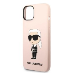 Karl Lagerfeld nakładka do iPhone 14 6,1&quot KLHCP14SSNIKBCP różowa HC Silicone NFT Ikonik