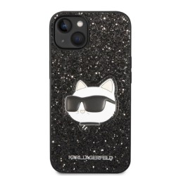 Karl Lagerfeld nakładka do iPhone 14 6,1&quot KLHCP14SG2CPK czarna hardcase Fixed Glitter Choupette NFT