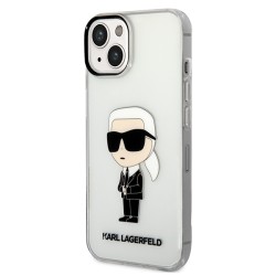 Karl Lagerfeld nakładka do iPhone 14 Plus 6,7&quot KLHCP14MHNIKTCT transparentna hardcase Ikonik Karl Lagerfeld