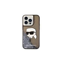 Karl Lagerfeld nakładka do iPhone 14 Pro 6,1&quot KLHCP14LLNKHCK czarna hardcase Glitter Karl Head