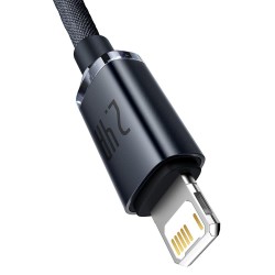 Baseus kabel Crystal Shine USB - Lightning 2,0 m 2,4A czarny