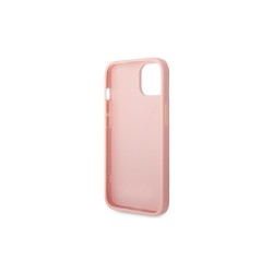 Guess nakładka do iPhone 14 6,1&quot GUHCP14SHGGSHP różowa PC/TPU Glitter Flakes Case Script Metal Logo