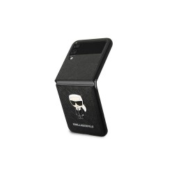 Karl Lagerfeld nakładka do Samsung Galaxy Z Flip 4 KLHCZF4IKMSBK czarna Saffiano Edition