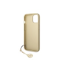 Guess nakładka do iPhone 14 6,1&quot GUHCP14SGF4GBR brązowa hardcase 4G Charms Collection