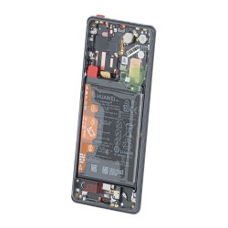 LCD + Panel Dotykowy Huawei P30 Pro VOG-L09 VOG-L29 02352PBT 02354NAC czarny z ramką i baterią oryginał regenerowany