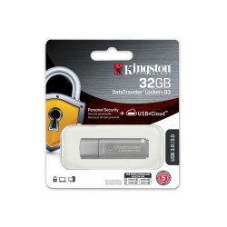 Kingston pendrive 32GB USB 3.0 Data Traveler Locker+ G3 srebrny