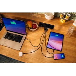 Verbatim, Mini ładowarka GaN USB 3.0, USB C, szara, 100 W, wymienne końcówki  C,G,A