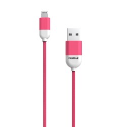 PANTONE MFi kabel USB - Lightning 1,5m 2,4A PT-LCS001-5 Pink 184C