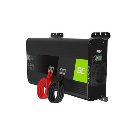 Green Cell power falownik do 12V to 230V 500W/1000W czysta sinusoida
