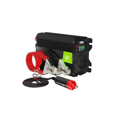 Green Cell power falownik do 24V to 230V 300W/600W modyfikowana sinusoida