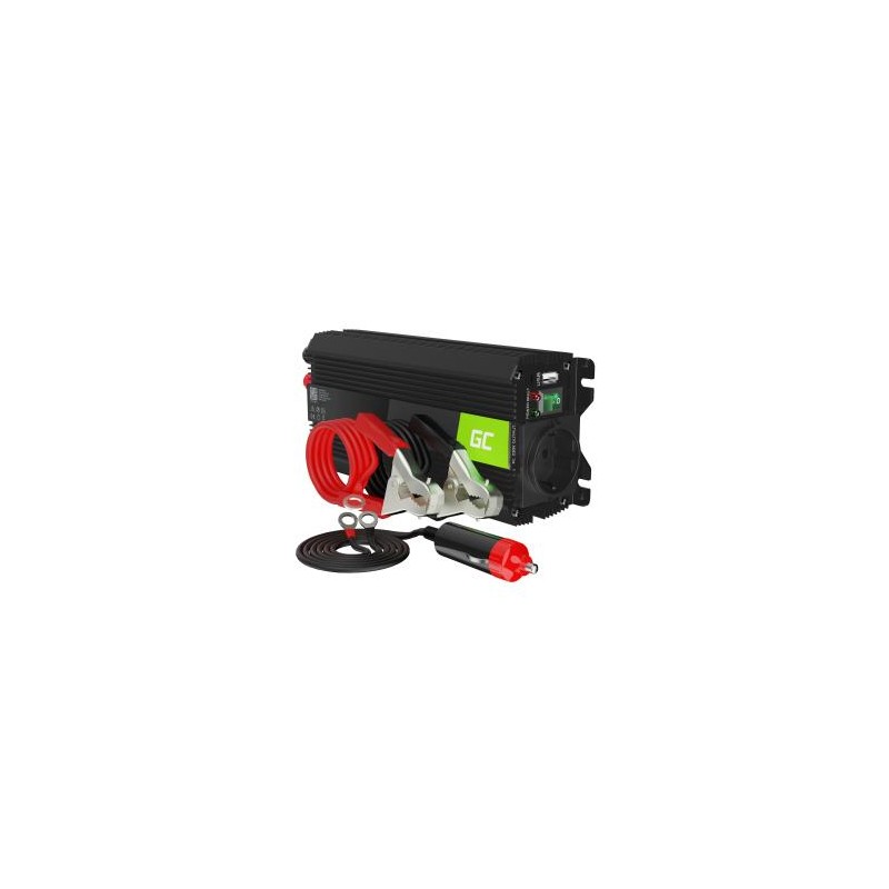 Green Cell power falownik do 12V to 230V 500W/1000W modyfikowana sinusoida