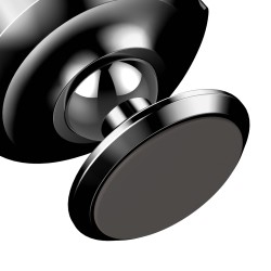 Baseus uchwyt samochodowy Small Ears magnetyczny czarny przyklejany